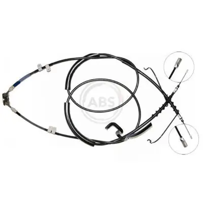 Cable de accionamiento, freno de estacionamiento A.B.S. K17725 Ordenar Ahora Mismo